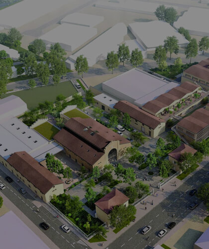 Simulation aérienne du futur pôle Créacité de Villefranche sur saône