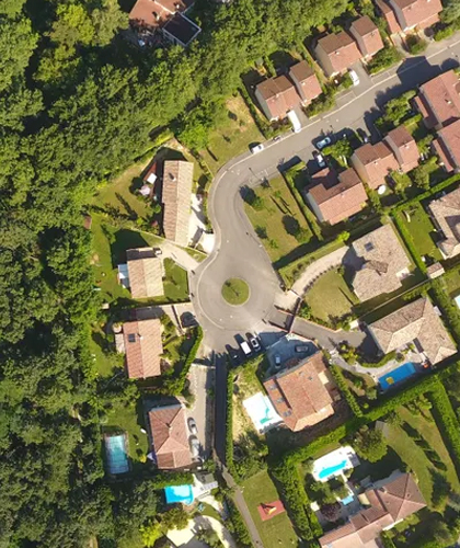 Photo aérienne d'une foncière