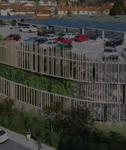 Simulation du futur parc de stationnement de Voiron