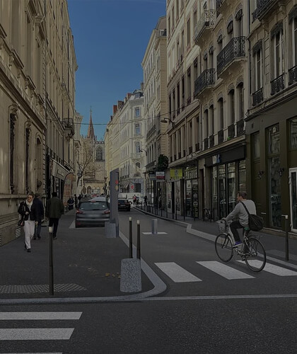Photo d'une rue de Lyon